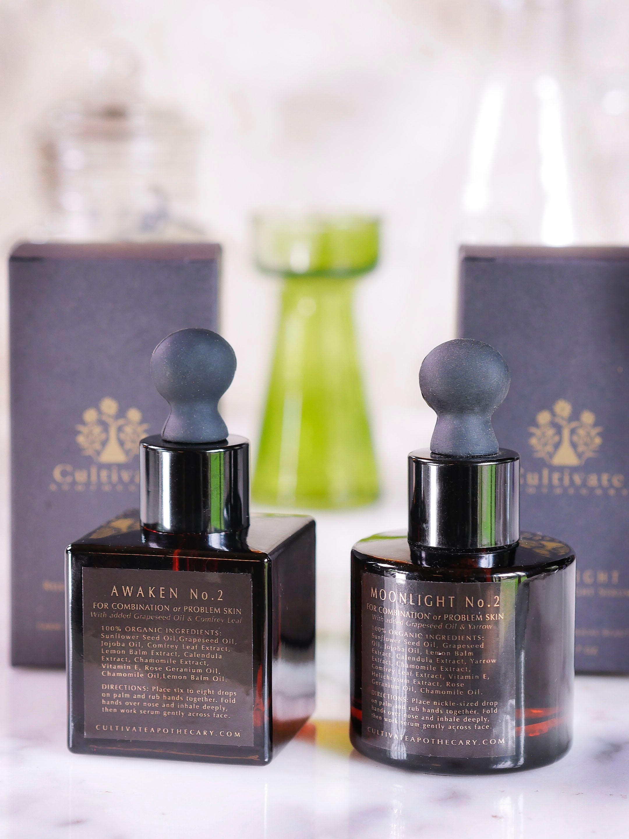 The best serums for combination skin by Cultivate Apothecary.