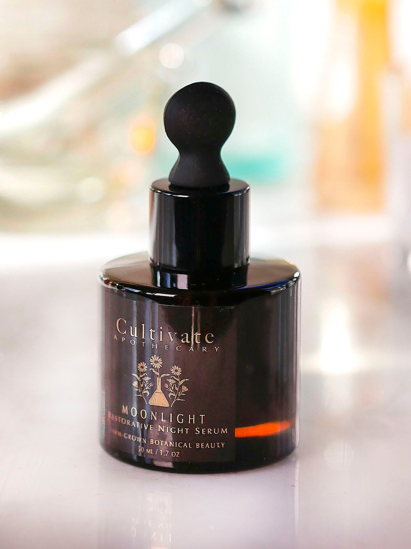 Night face serum for dry skin by Cultivate Apothecary.